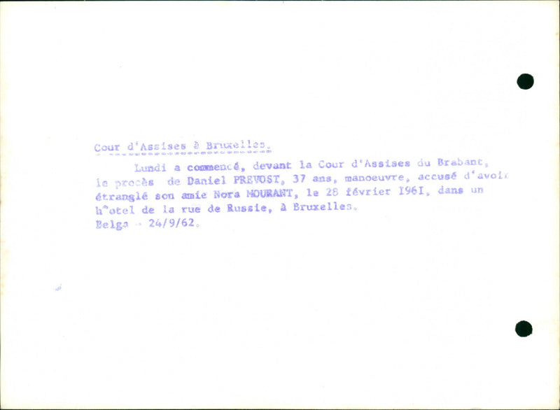 1961 BEGAN STREET PREVOST MANEUVER HOTEL BRUSSELS LELGA YEARS MONDAY PROCEDURE - Vintage Photograph
