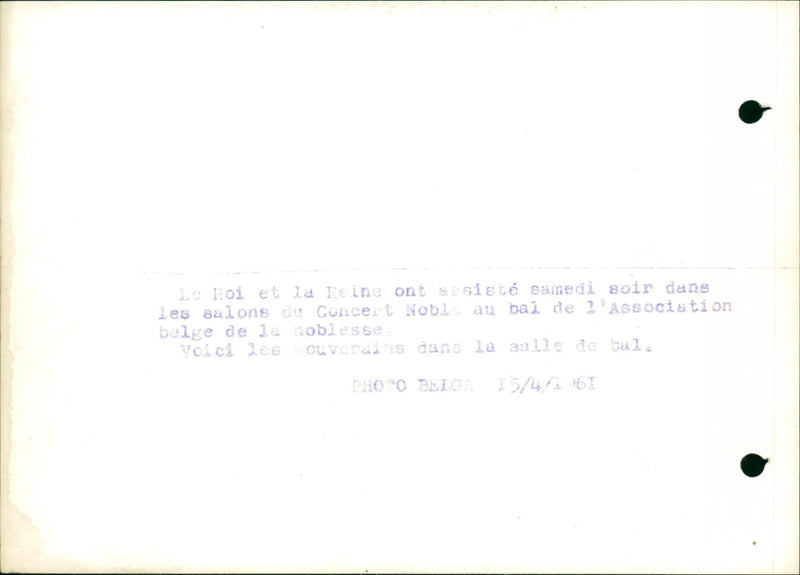 NOBAU ARE BALLROOM ASSOCIATION NIGHT OUVERAINES NOBILITY AND CONCERT - Vintage Photograph