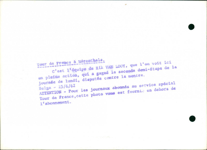 BEIGA LOUR CAUTION SEE HALF LOOY MONDAYS WON FRANCE ACTION DISPUTE SUBSCRI - Vintage Photograph