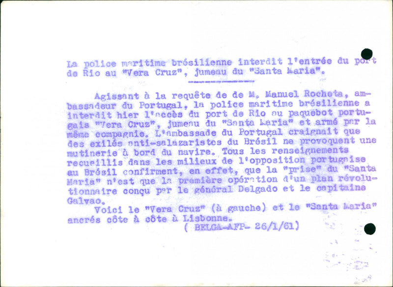 YESTERDAY GAIS ACCESS BRAZILIAN ROCHETA EMBASSY RIO WEAPON POLICE PREMIERE - Vintage Photograph