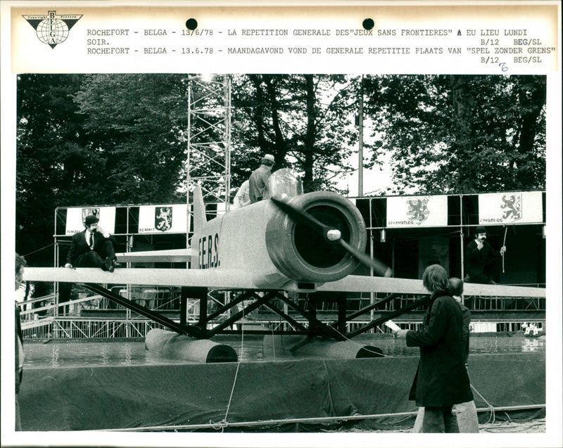 Co BV LH1 G A ROCHEFORT /6/78 - LA REPETITION GENERALE DES " JEUX SA - Vintage Photograph