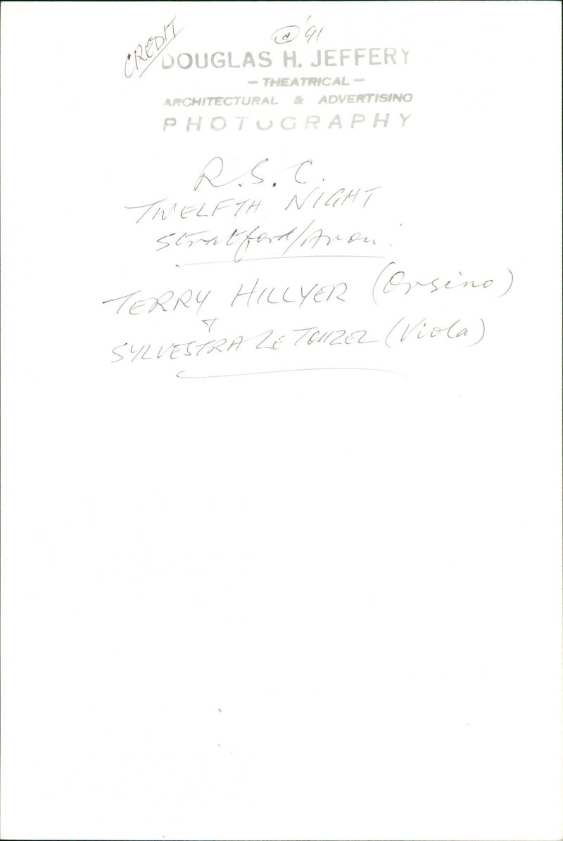 DOUGLAS JEFFERY - Vintage Photograph