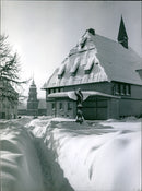 Winter in the country - Vintage Photograph