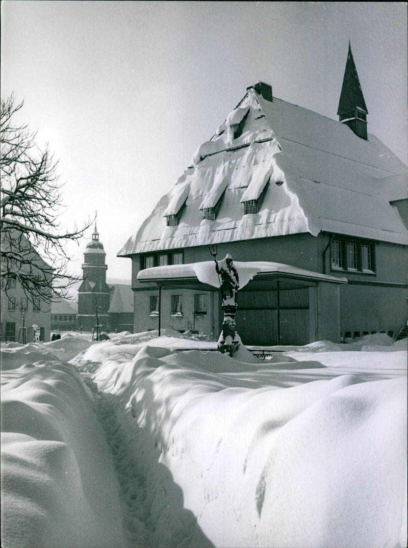 Winter in the country - Vintage Photograph
