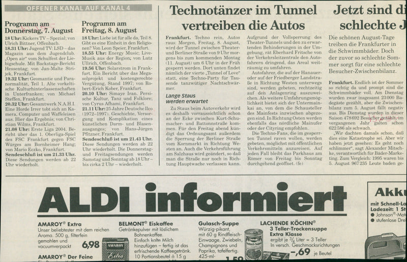 1998 TINIEST FRANKFURT CALLED RER READER GOE MICHAEL MUSIC IRAN ERICH - Vintage Photograph