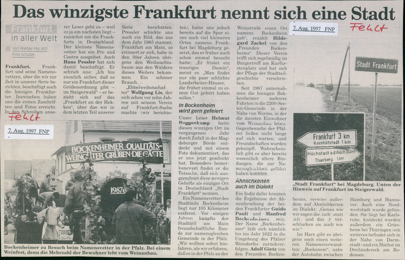 1998 TINIEST FRANKFURT CALLED RER READER GOE MICHAEL MUSIC IRAN ERICH - Vintage Photograph