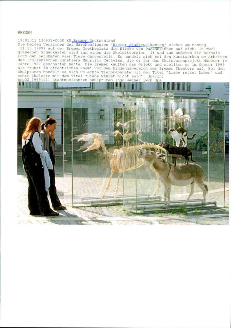 1999 City Music Sculptures - Vintage Photograph