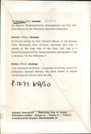 Bremen Town Musicians at the Old Town Hall Bremen - Vintage Photograph