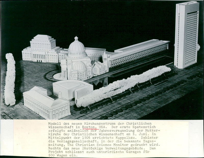 Modell Christliche Wissenschaft Boston - Vintage Photograph