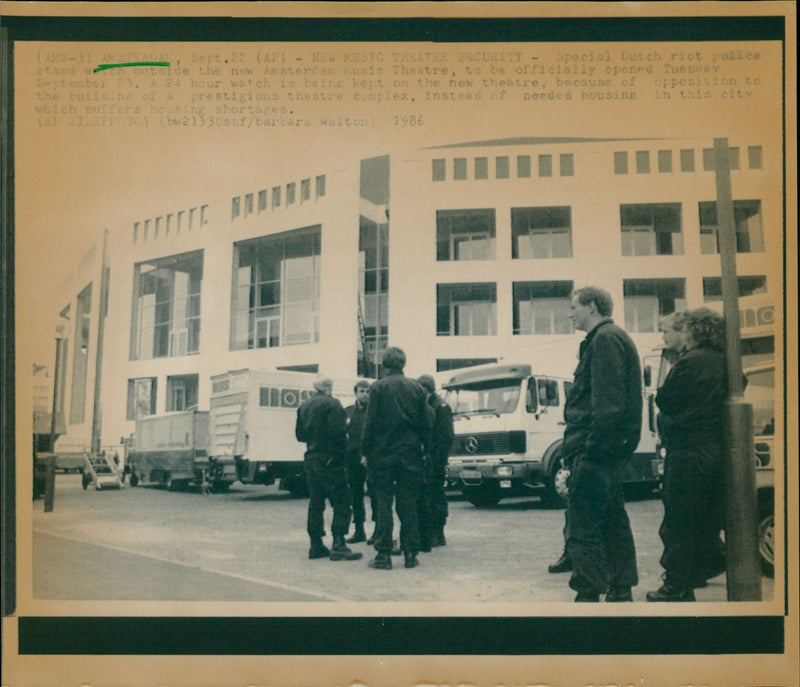 POLICE MUSIC RIOT - Vintage Photograph
