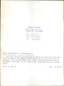 GERT WOLFF OFFENBACH KAISERSTR TEL KTO DEUTSCHE BANK NEG - Vintage Photograph