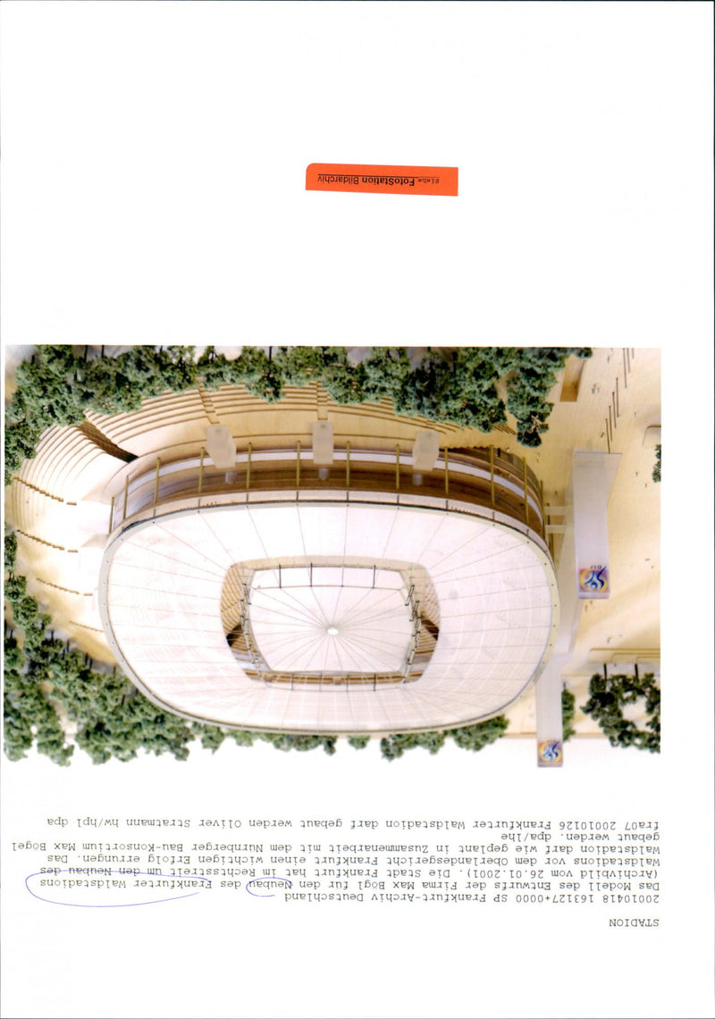 STADION 000 SP Frankfurt - Archiv Deutschland Das Modell des - Vintage Photograph