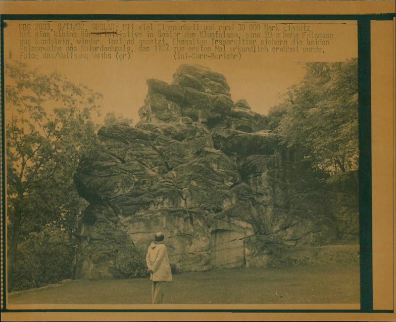 Klusfelsen in Goslar - Vintage Photograph