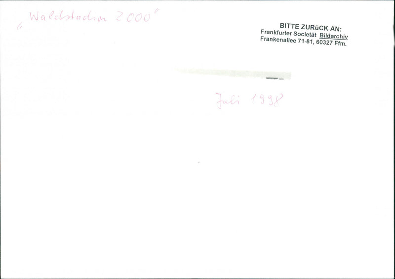 Modell Frankfurter Waldstadion 2000 - Vintage Photograph