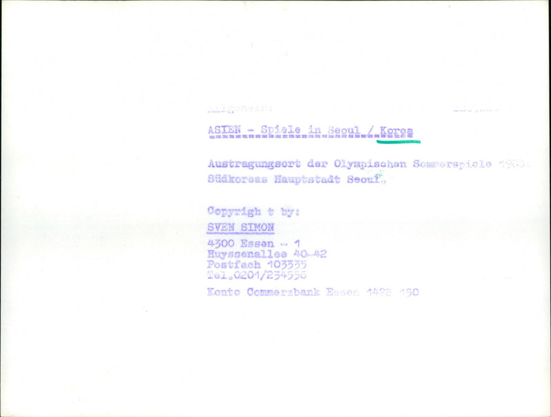 1993 SEOUL VENUE SUMMER OLYMPICS GAMES WERE HELD SOU - Vintage Photograph