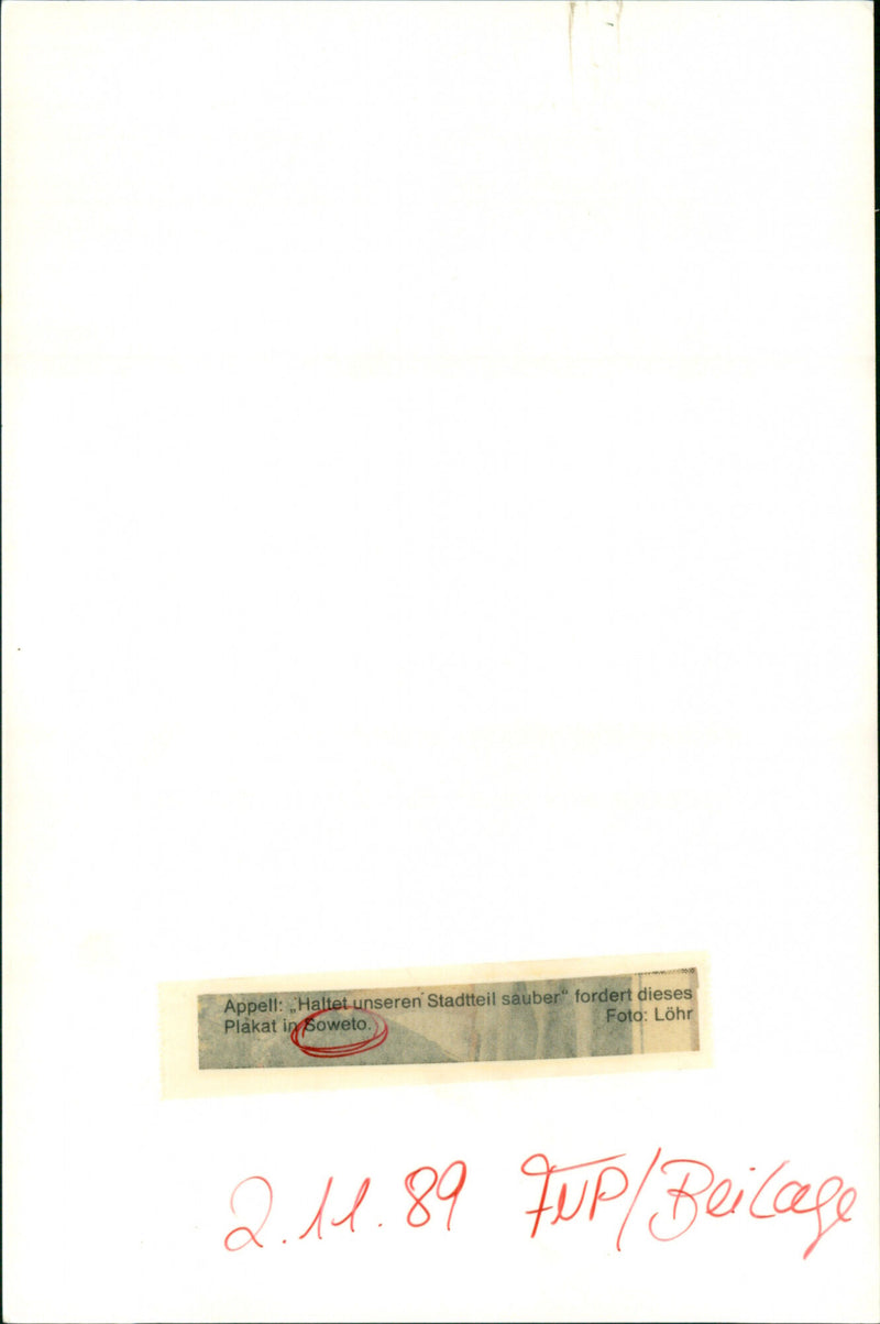 KEEP OUR TOWNSHIP CLEAN NEAC PROTECTS NATURE ATT APPEAL TOWN - Vintage Photograph