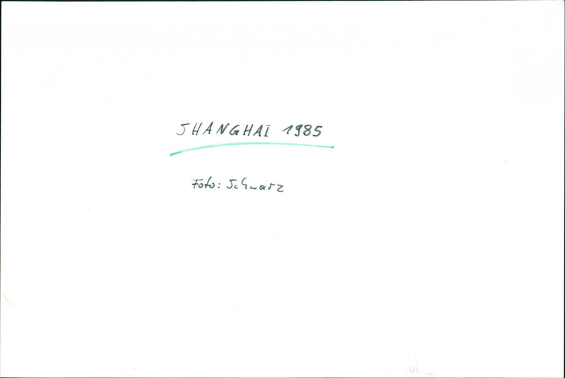 1985 WWW ATSHANGHAI BLACK - Vintage Photograph
