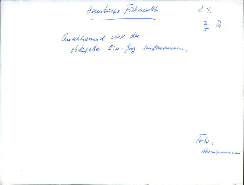 Hamburg - A Film Feuilleton by Peter Kassowitz (1969) - Vintage Photograph