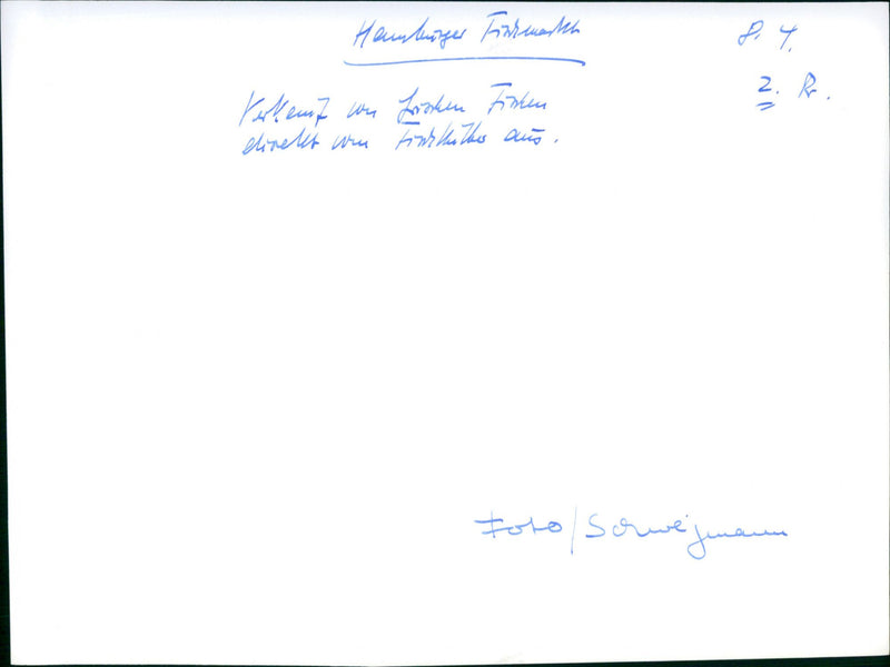 Hamburg - A Film Feuilleton by Peter Kassowitz (1969) - Vintage Photograph