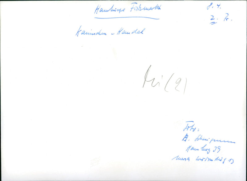 Hamburg - A Film Feuilleton by Peter Kassowitz (1969) - Vintage Photograph