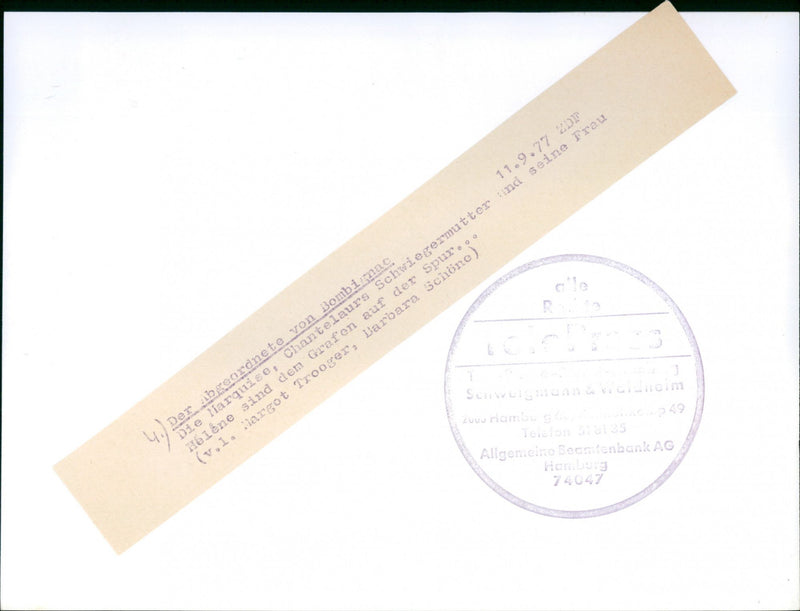 Movie "The deputy from Bombignac" - Vintage Photograph