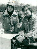 1979 MANUELA ILEZ SUBERTI AND HER FRIEND KAI PETER SEUM FALL - Vintage Photograph