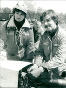 1977 MANUELA ILSE BIBERTI AND HER TROUND KAI PETER SEUM FALL - Vintage Photograph