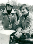 LLANUELA ILSE BIBERTI AND HER FRIEND KAI PETER SEUN ARE - Vintage Photograph