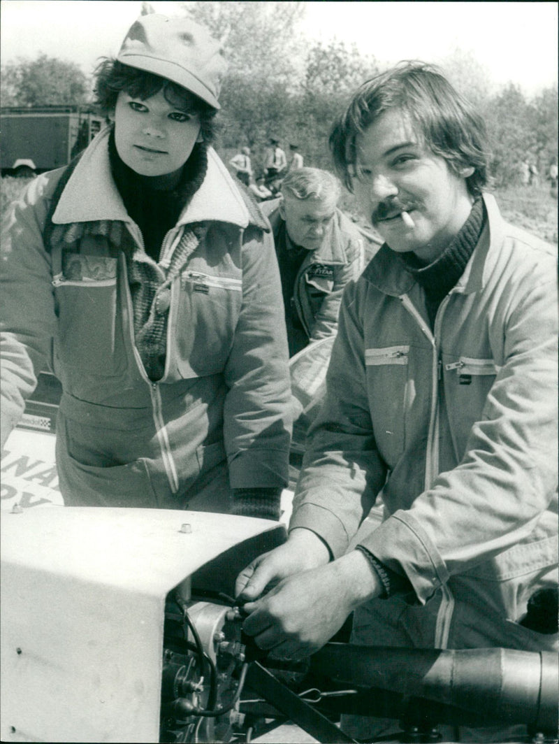 LLANUELA ILSE BIBERTI AND HER FRIEND KAI PETER SEUN ARE - Vintage Photograph