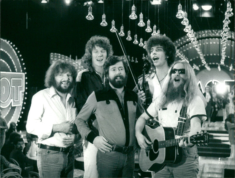 1979 ARD FUNF MUSICIANS LEGENDARY LLAMBURGER SCENE - Vintage Photograph