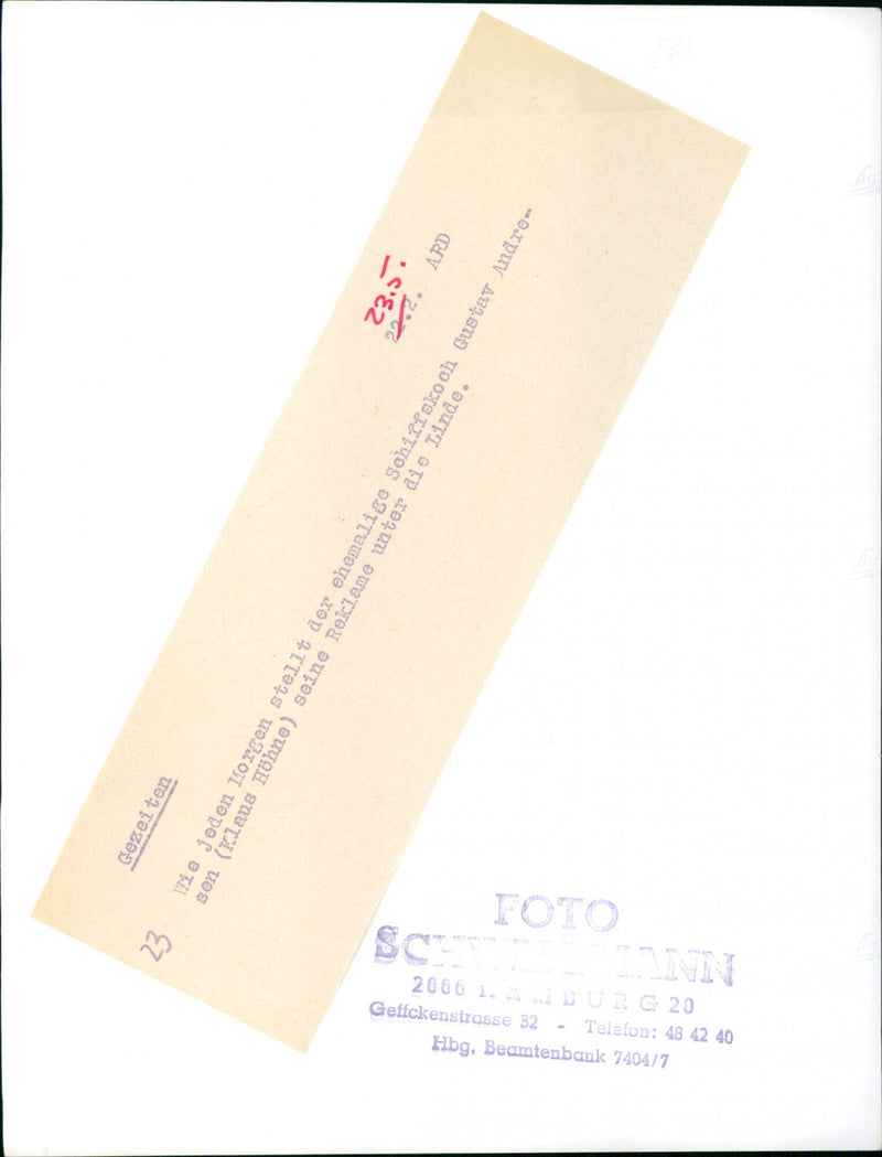 SPESIALITA MENUE HERE CHOICE ICKE GUSTAV CEZEITEN LIKE ARD SEN - Vintage Photograph