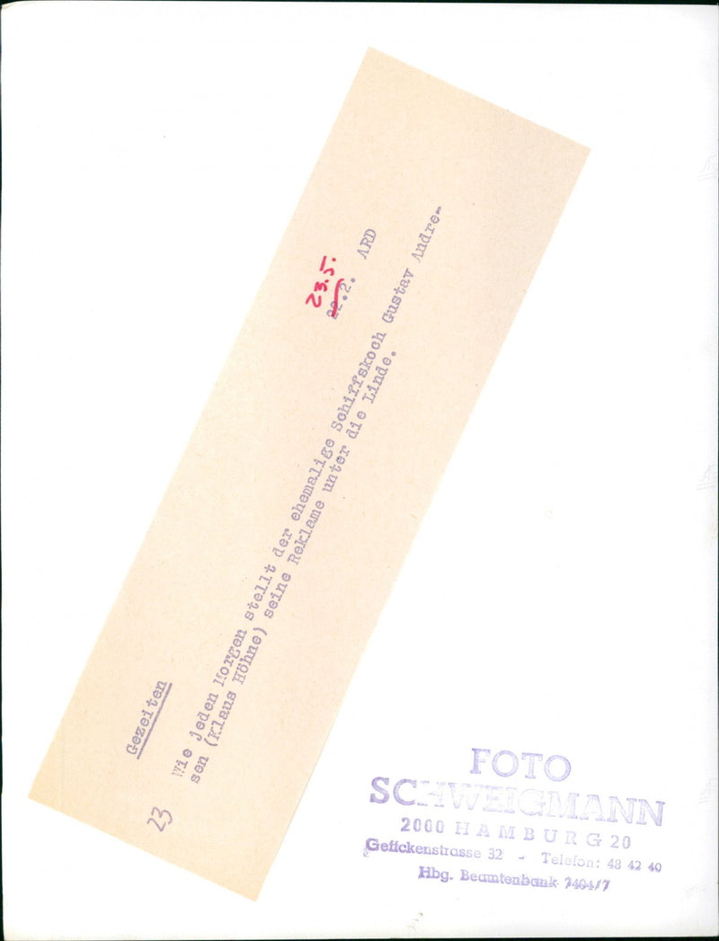 SPESIALITA MENUE HERE KILLS SICK GUSTAV TIDES ARD LIK - Vintage Photograph