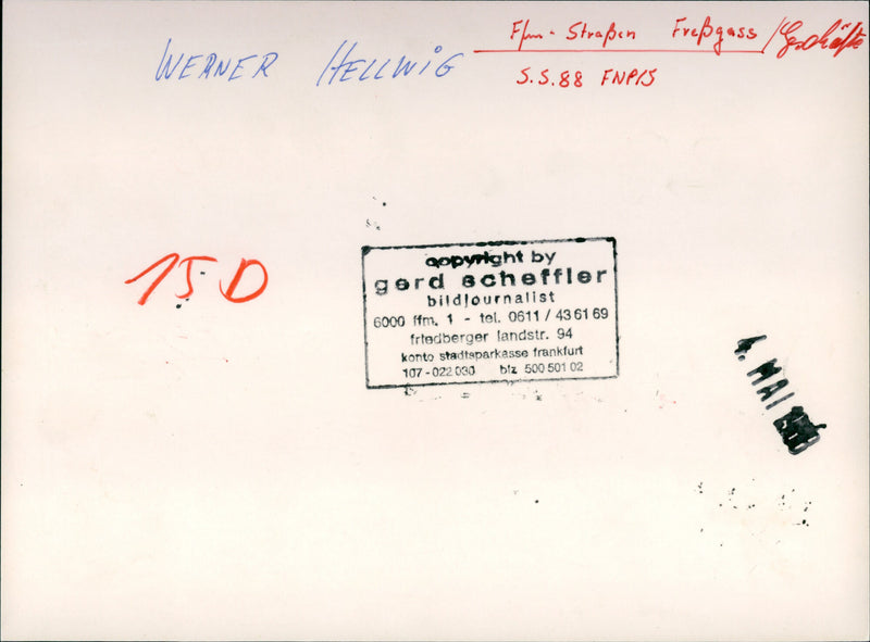 Obsthaus Leugner in Frankfurt's Freßgass - Vintage Photograph