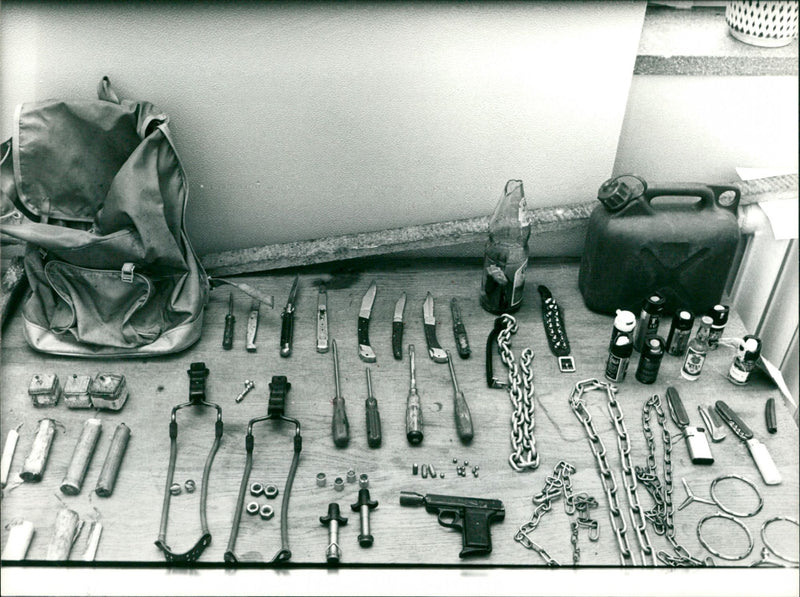 protesters' weapons - Vintage Photograph