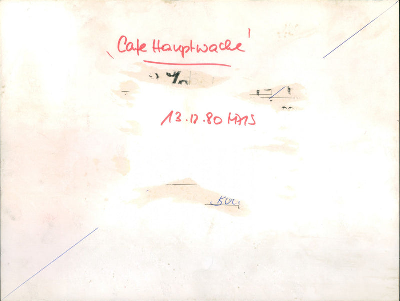 Café Hauptwache Frankfurt - Vintage Photograph