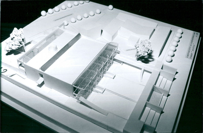 Model of the day-care center in Goldstein - Vintage Photograph