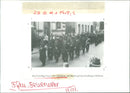 1991 volunteer fire department Griesheim with music train - Vintage Photograph