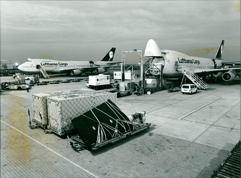 Boeing 747-200C and Boeing 747F - Vintage Photograph