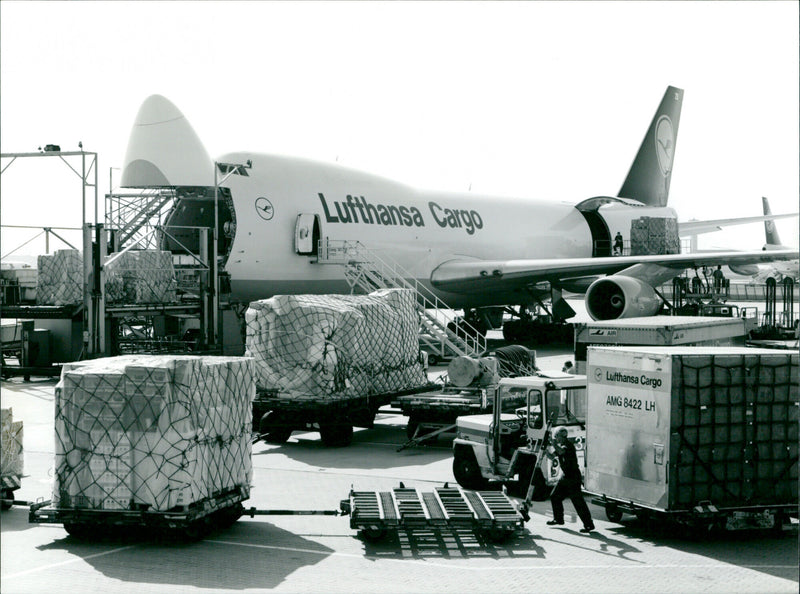 1998 Boeing F Jumbo Freighter of Lufthansa Cargo - Vintage Photograph