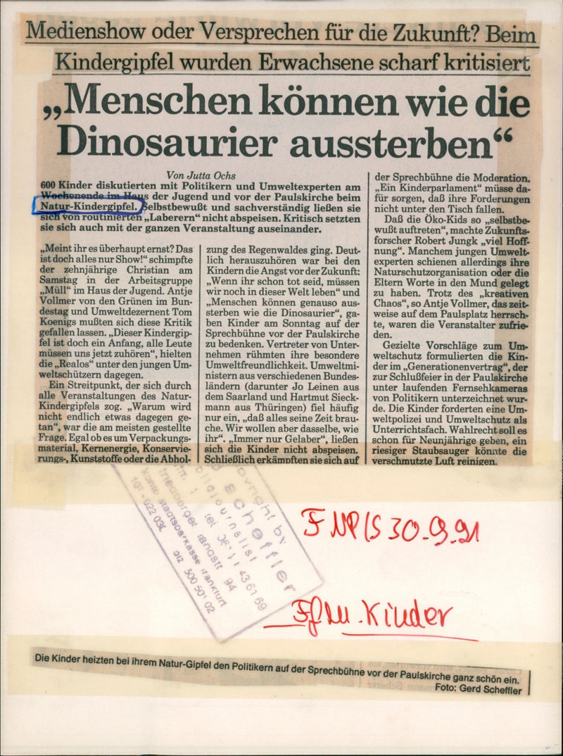 Nature Children's Summit - Vintage Photograph