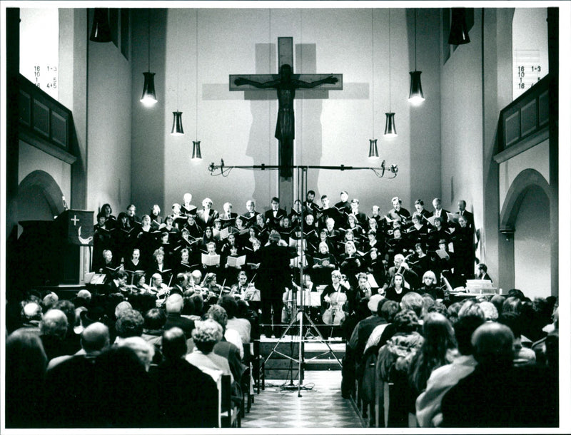 Christmas concert Thomas Church - Vintage Photograph