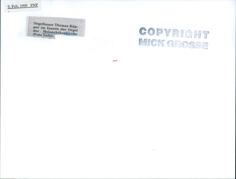 1999 Ffm. Churches and communities Markus Church, Bockenheim - Vintage Photograph