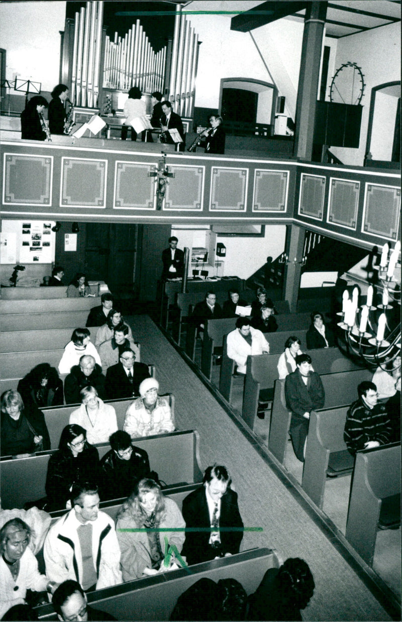 1994 Resurrection community Praunheimer concert days Music meditation - Vintage Photograph
