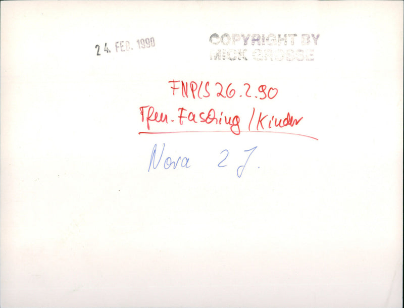 1990 children carnival - Vintage Photograph