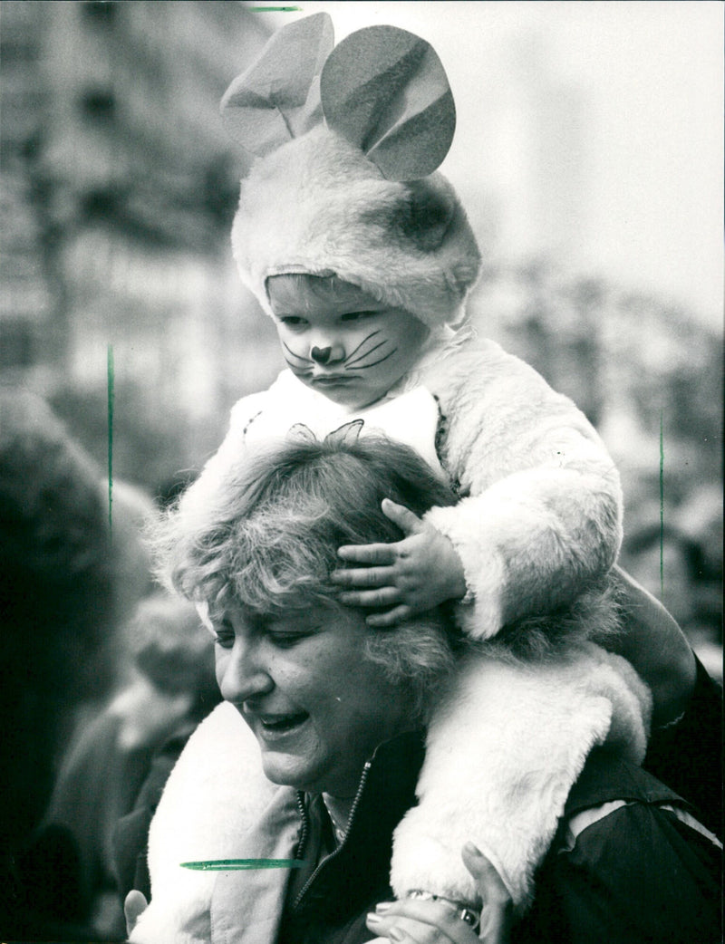 1990 children carnival - Vintage Photograph