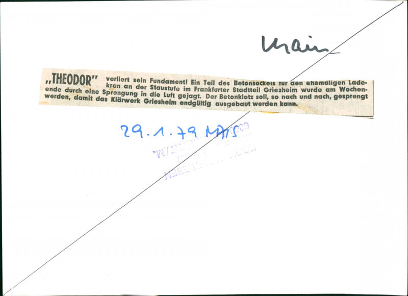 Griesheim sewage treatment plant - Vintage Photograph