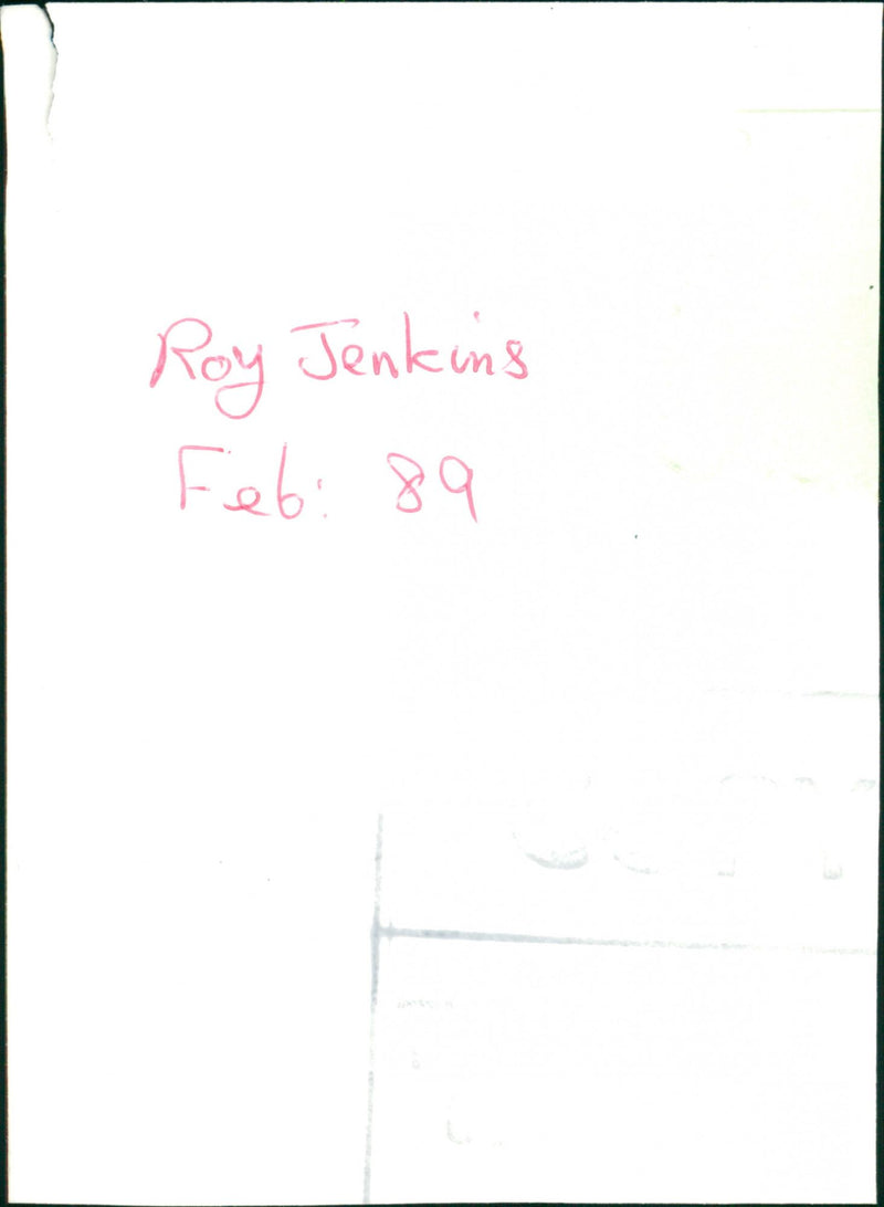 Roy Jenkins - Vintage Photograph