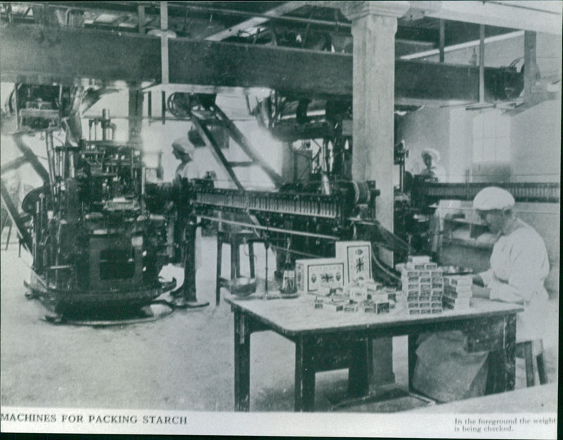 Colman's Starch Packing - Vintage Photograph