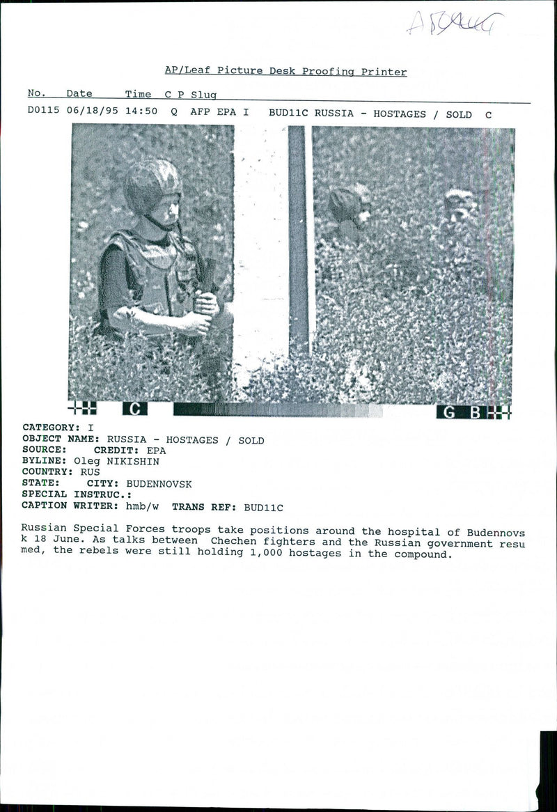 Russia Hostages - Vintage Photograph