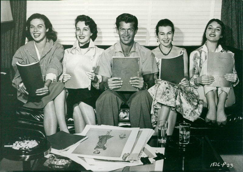 Four Girls In Town - Vintage Photograph